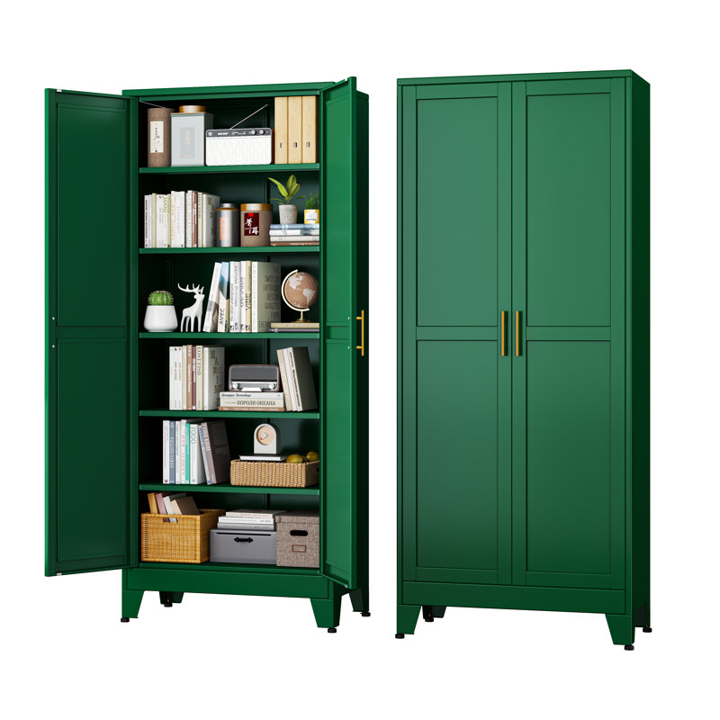 Winston Porter Modern Freestanding Wardrobe Armoire with Two Door